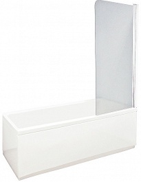 Aquanet Шторка на ванну AQ1-R узорчатое стекло – фотография-1