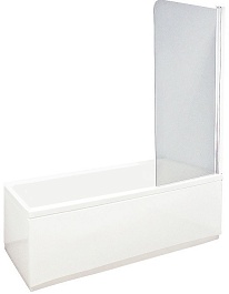 Aquanet Шторка на ванну AQ1-R узорчатое стекло – фотография-1