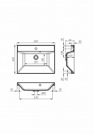 BelBagno Мебель для ванной AURORA 600 Bianco Opaco, BTN – фотография-3