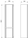 ASB-Woodline Шкаф пенал Лорена 40 подвесной grigio – картинка-10