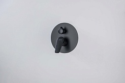 Aquatek Смеситель для душа и ванны Бетта AQ1147MB матовый черный – фотография-3