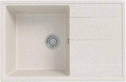 Teymi Мойка кухонная Hanna Smart 74 кварцевая белая матовая – фотография-1