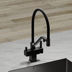 Sancos Смеситель для кухни Loro SC4007MB матовый черный – фотография-2