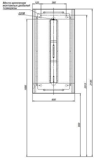 Allen Brau Зеркало Infinity 60/120 1.21020.WT белый – картинка-3