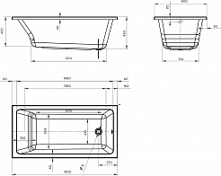 Marka One Акриловая ванна Bianca 180x80 – фотография-4