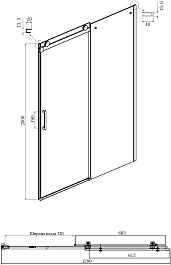 Ambassador  Душевой уголок Benefit 130x110 19021202HB-110HB – фотография-5