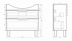 Dreja Мебель для ванны Laguna Plus 85 напольная – фотография-2