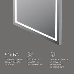 Am.Pm Зеркало Gem 60 с подсветкой M91AMOX0601WG – фотография-7