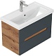 Onika Тумба под раковину Айленд 70 подвесная графит/дуб крафт – картинка-10