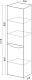 Mixline Шкаф пенал Виктория 36 подвесной белый софт – картинка-10