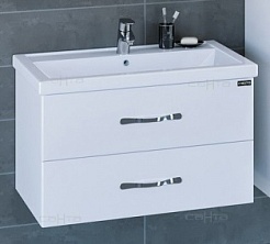 СанТа Тумба для умывальника Виктория 80 NEW подвесная – фотография-1