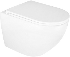Azario Унитаз подвесной Navio AZ-0074 безободковый белый – фотография-1