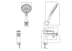 Aquatek Смеситель на борт ванны Ника AQ1844MB черный матовый – фотография-5