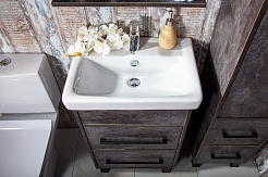 Бриклаер Мебель для ванной Чили 55 цемент – фотография-3