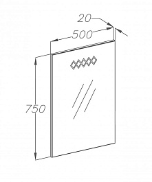  Мебель для ванной Торус 50 R белый – фотография-3