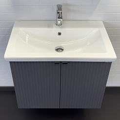 Comforty Тумба с раковиной Лима 70П подвесная антрацит – фотография-2