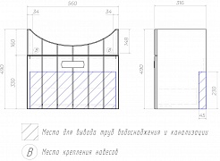 Vigo Тумба под раковину Diana 1-600 подвесная – фотография-6