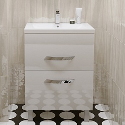 Mixline Тумба под раковину Марго 60 белая – фотография-3