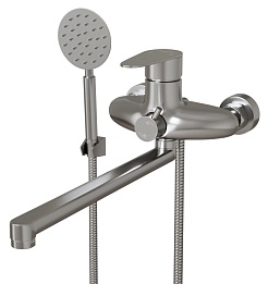 Mixline Смеситель для ванны и раковины 35k MLSS36-02 "Steel Kit" хром – фотография-1