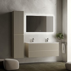 Sancos Шкаф пенал Snob R 35 подвесной бежевый матовый (beige soft) – фотография-5