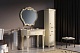 Misty Мебель для ванной Tiffany 100 бежевая, сусальное золото – фотография-6
