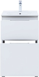 Aquanet Мебель для ванной Алвита New 50 Flat белая матовая – фотография-6