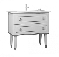  Мебель для ванной Порто 80 белый/хром – фотография-8