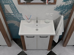 Какса-а Тумба с раковиной Лидер 100 – фотография-6