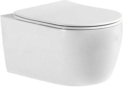 Aquatek Унитаз подвесной Европа New AQ1106-00 в комплекте с инсталляцией Standard INS-0000012 с клавишей смыва KDI-0000017 матовая черная и крепления KKI-0000002 – фотография-2