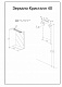 Бриклаер Зеркало-шкаф Кристалл 80 с открытым шкафчиком – фотография-13