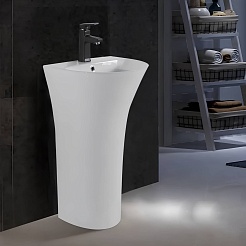 Ceruttispa Раковина напольная Simona 48 CT7832 белая – фотография-2