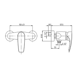 Paini Смеситель для душа Spider 67CR511SRR2KM хром – фотография-3