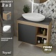 Teymi Тумба с раковиной Nura 80 Ellie 60 подвесная дуб/графит – картинка-24