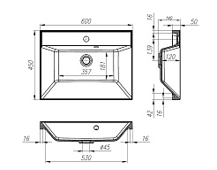BelBagno Тумба с раковиной Marino-H60 60 Bianco Lucido – фотография-9