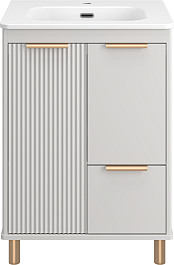 Brevita Тумба под раковину Risacca Crema 60 серая – фотография-1