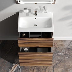 Am.Pm Тумба под раковину Gem 60 орех – фотография-5