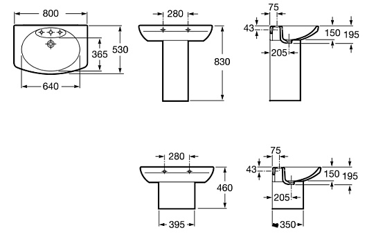 Roca Раковина "Dama Senso" 327510000 – картинка-5