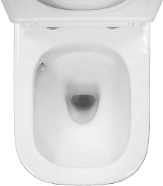 Azario Унитаз-компакт Milagro AZ-8502 безободковый с бачком с сиденьем микролифт белый – фотография-10