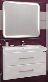 СанТа Мебель для ванной Омега 80 Фостер подвесная – фотография-1