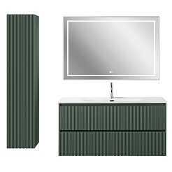 BelBagno Тумба с раковиной Uno 120 подвесная Еловый матовый с раковиной BB-8099-120 – фотография-14