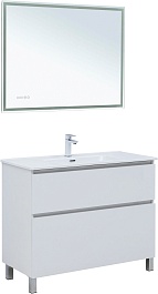 Aquanet Мебель для ванной Вега 100 Flat белая – фотография-1
