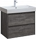 Aquanet Мебель для ванной Nova Lite 75 подвесная дуб серый – фотография-20