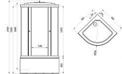Triton Душевой уголок Лайт 90/90 Б Щ0000061801 – фотография-3