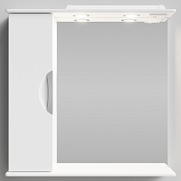 Водолей Зеркальный шкаф Лира 75 L белый