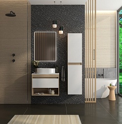 Teymi Тумба с раковиной Ritta 75 дуб эврика/белый матовый T60521 – фотография-2