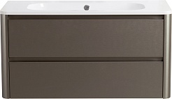 Cezares Тумба с раковиной без отверстия под смеситель Relax 100 подвесная сатин – фотография-1