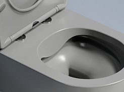 Ceramicanova Подвесной унитаз Modena Rimless CN6063MH антрацит матовый – фотография-9