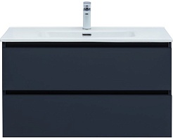 Aquanet Мебель для ванной Вега 2.0 90 Flat подвесная маренго матовая – фотография-7