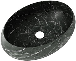 Teymi Раковина накладная Laina 48.5 T51304 черный мрамор – фотография-1