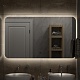 Misty Мебель для ванной Коломбо 120 L под стиральную машину дуб галифакс/антрацит – картинка-25